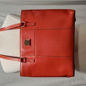 Dooney & Bourke red pebble grain sm Lexington bag